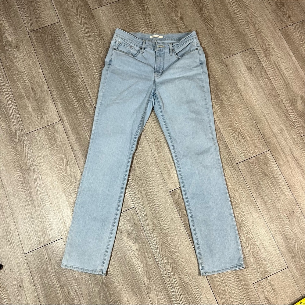 Levi's Blue Straight Leg Jeans Classic Fit
